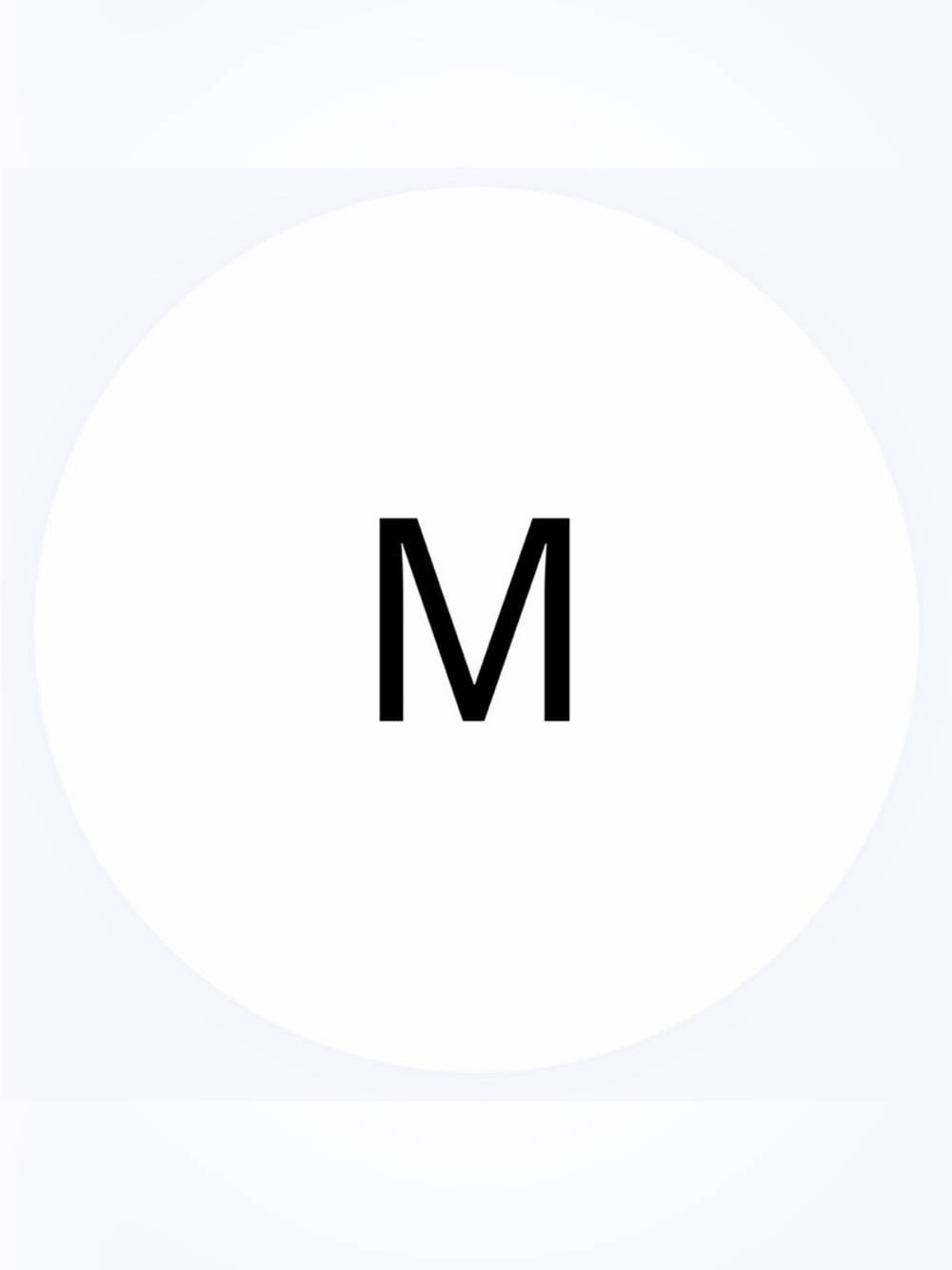 50 STICKERS - 2” ROUND‎ - SIZE LABELS - MEDIUM - ‘M’